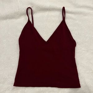 Brandy Melville maroon crop top